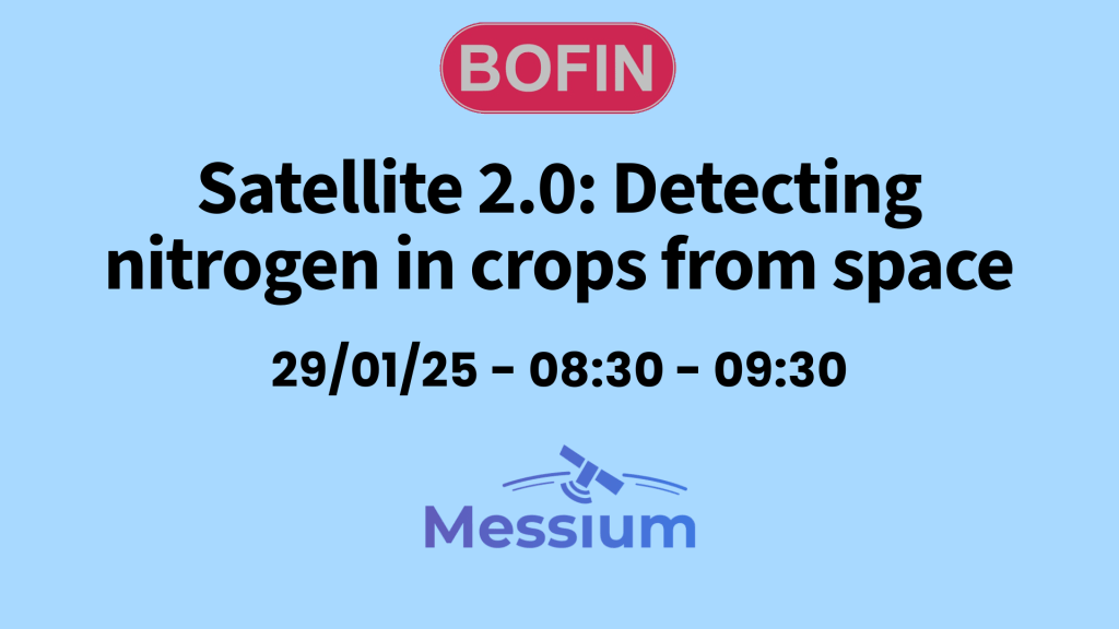 Detecting nitrogen in crops from space – for the first time ever!